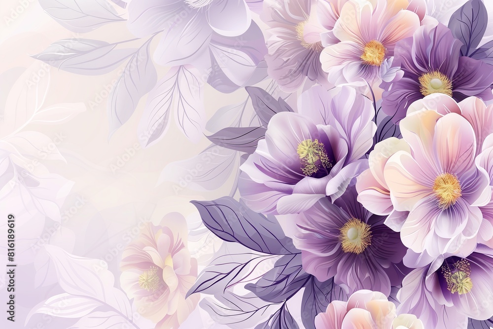 Beautiful floral background with soft floral ornament. Vector Illustration with Eps 10 Beautiful floral background with soft floral ornament. Vector Illustration with Eps 10