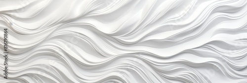 Abstract white wavy texture with smooth, flowing lines creating a modern and minimalist designMinimalism, Modern, Flow, White, Texture