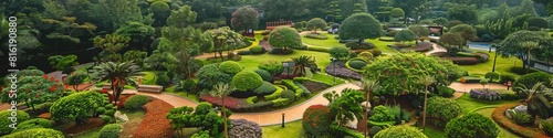 Landscape of a miniature park.