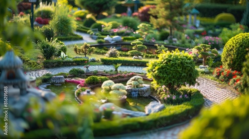 Landscape of a miniature park. © Yahor Shylau 