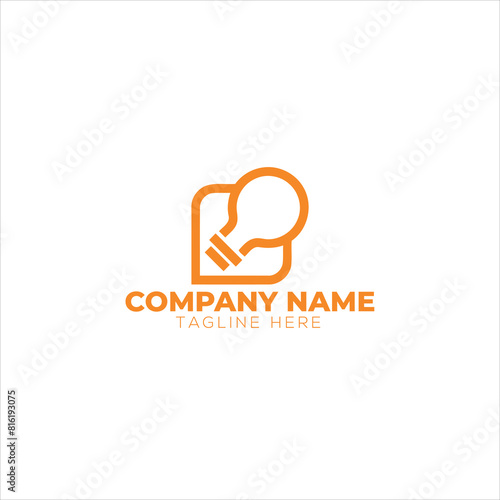 Book Logo Education Flat Vector Design