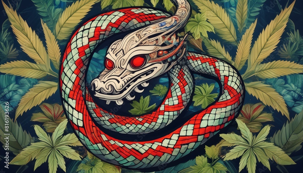 Obraz premium tatuaje japonés tradicional (arte y diseño) 57