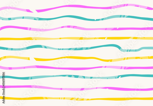 Hand drawn doodle lines and grid. Organic shape with dry brush texture in trendy color. abstract creative minimalist artistic hand painted composition grunge strokes. Vector illustration.