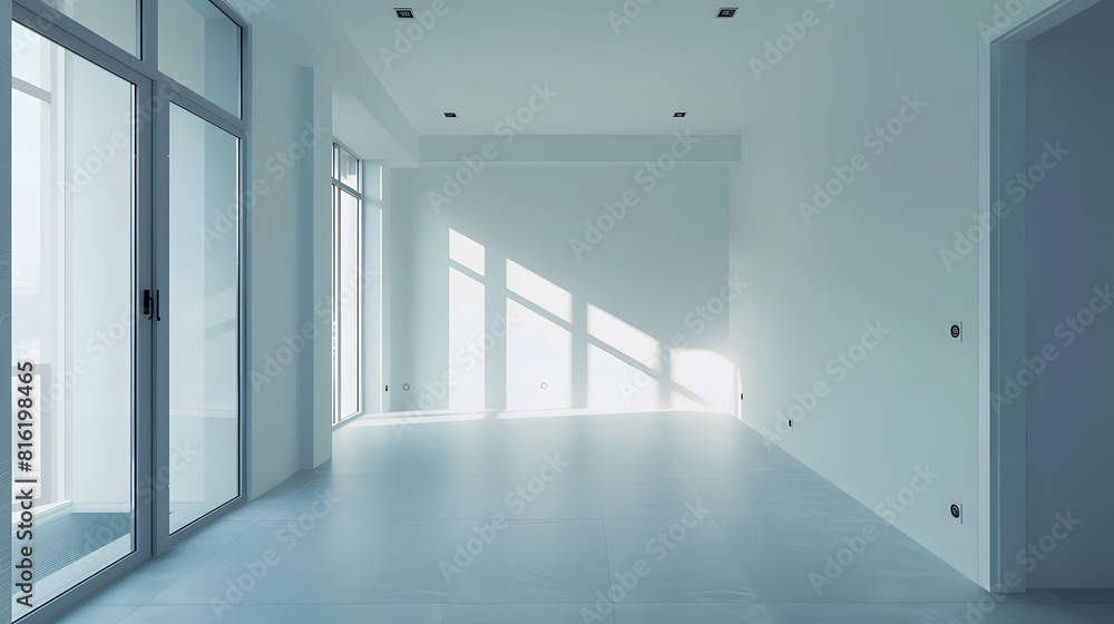 Fototapeta premium beautiful new apartment interior empty room : Generative AI