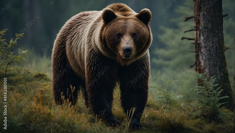 Beautiful picture of a wild bear Beautiful picture of a wild bear