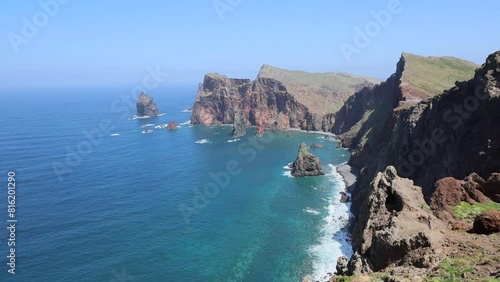  View from Ponta do Rosto on the Ponta de Sao Lourenco peninsular, Island Madeira, Portugal. Insel Madeira photo