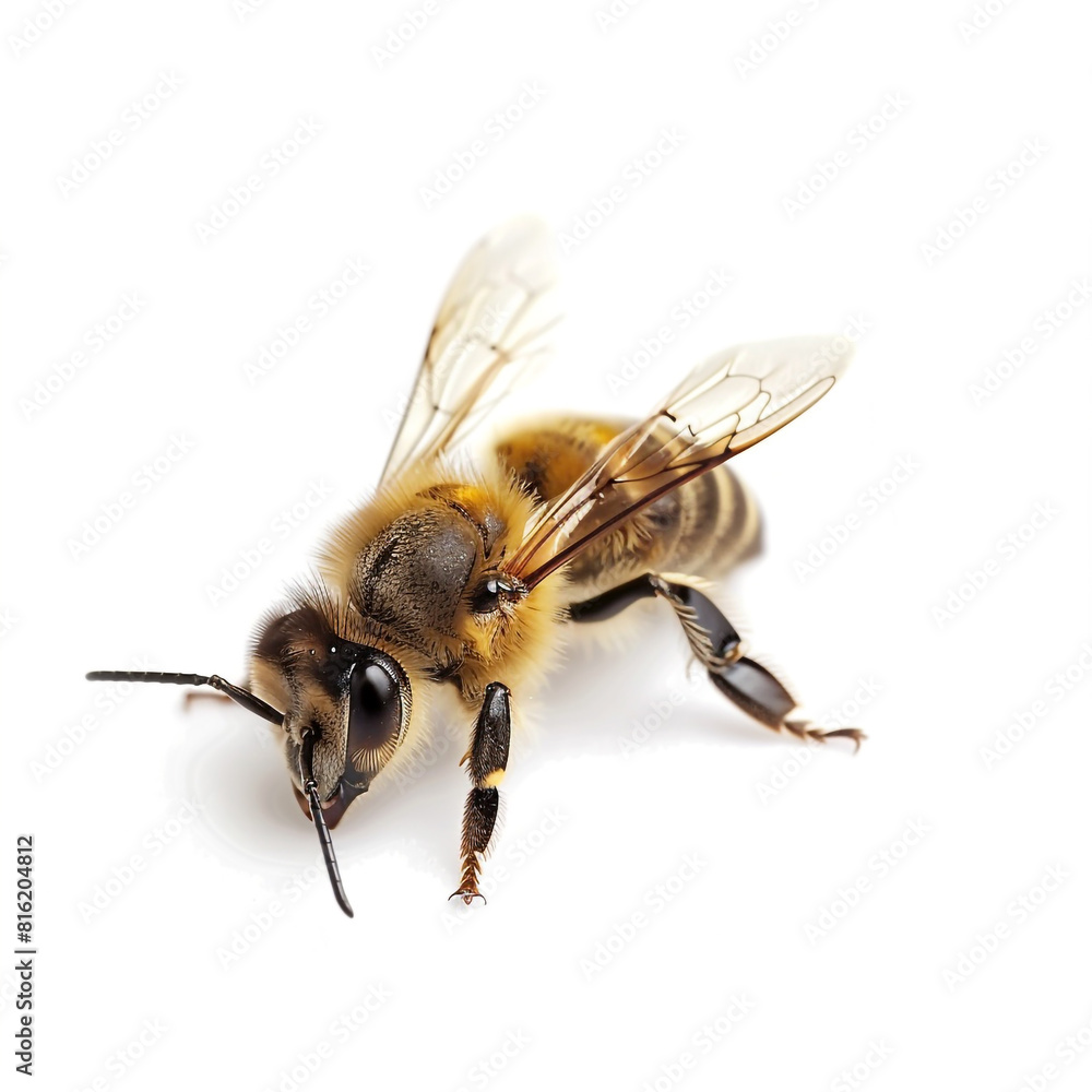 bee isolated on white bee isolated on white