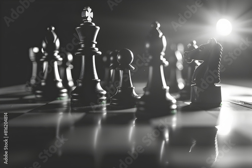 Strategic Game of Chess in a Dim, Intense Setting