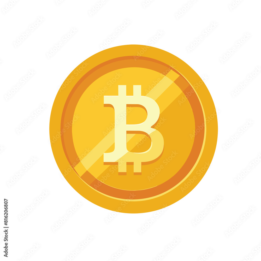 gold bitcoin isolated on white background gold bitcoin isolated on white background