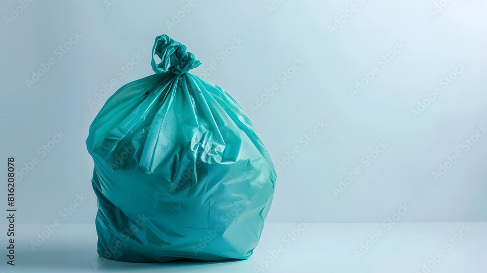 trash bag isolated on white background : Generative AI trash bag isolated on white background : Generative AI