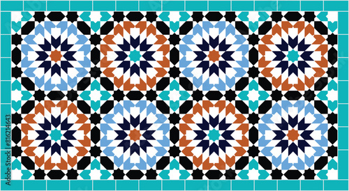 Marokkanische Muster von Moscheen in Marrakesch