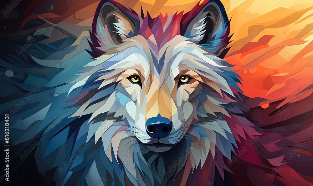 Wolf flat design top view pack in the wild theme animation Triadic Color Scheme Wolf flat design top view pack in the wild theme animation Triadic Color Scheme