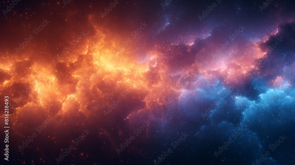 Naklejka premium Galaxy Night Sky Abstract Background