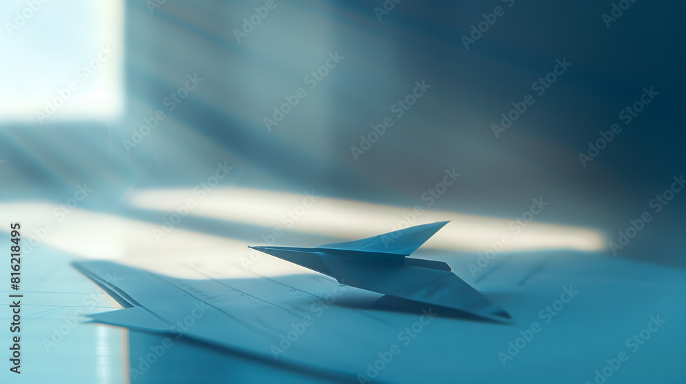 Blue Paper Plane on note : Generative AI Blue Paper Plane on note : Generative AI