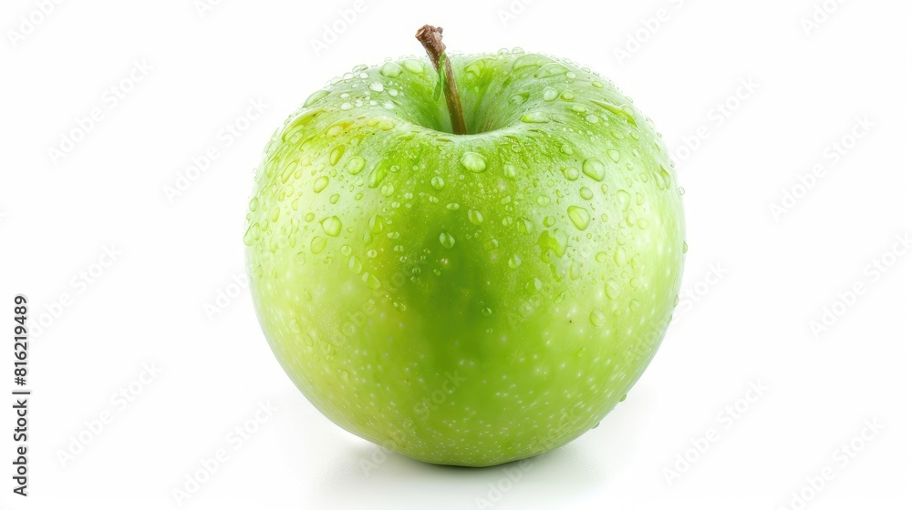 Green apple isolated on a white background Green apple isolated on a white background