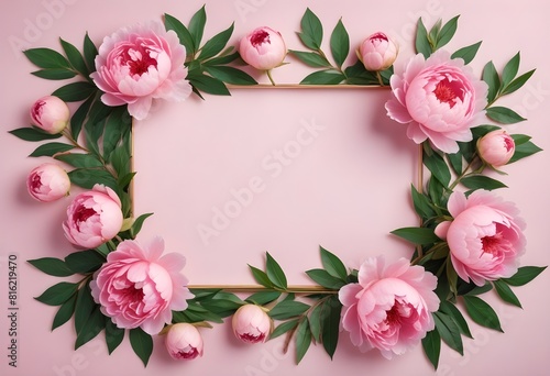 Frame made of beautiful flowers of different matellic colours on transparent background a concept summer flowers