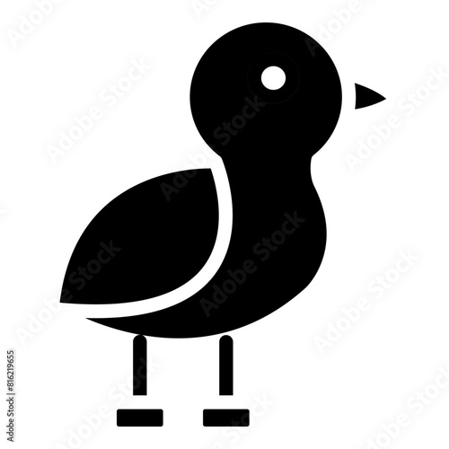Bird Glyph Icon Design