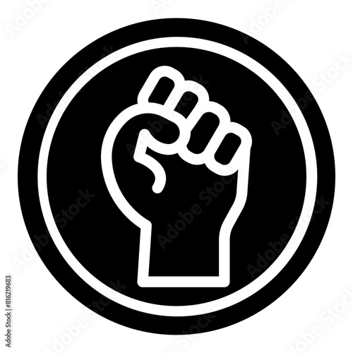 Black Lives Matter Glyph Icon Design