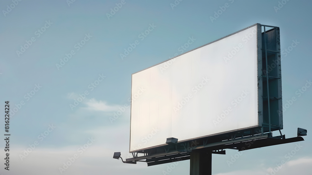 Big blank white billboard : Generative AI Big blank white billboard : Generative AI