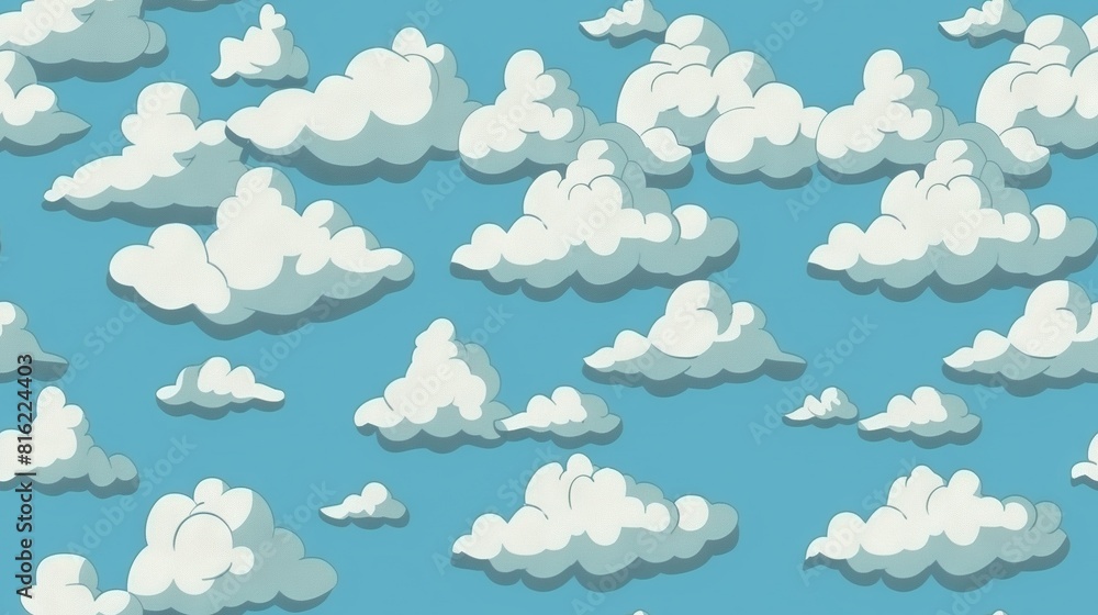 Blue sky background, white middle cloud, flying clouds Blue sky background, white middle cloud, flying clouds