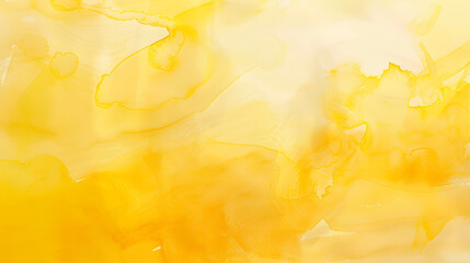 yellow watercolor painted on paper background texture : Generative AI