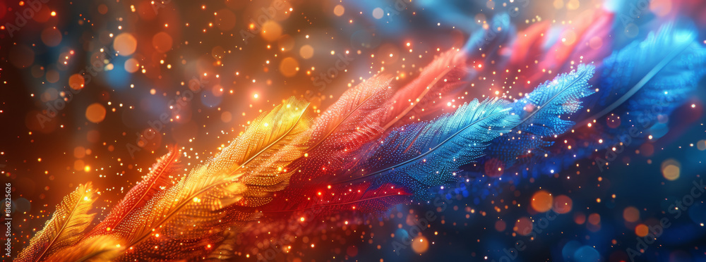 bstract cg render of Latin-American carnival theme,generative ai bstract cg render of Latin-American carnival theme,generative ai