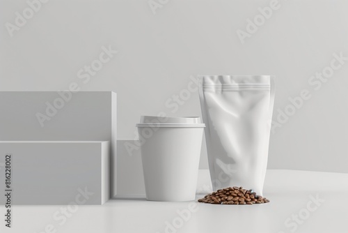 Sustainable Solution: Biodegradable Ziploc Bag for Coffee Packaging photo