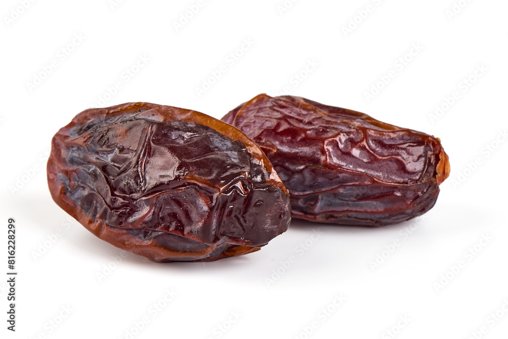 Raw Organic Medjool Dates, isolated on white background Raw Organic Medjool Dates, isolated on white background