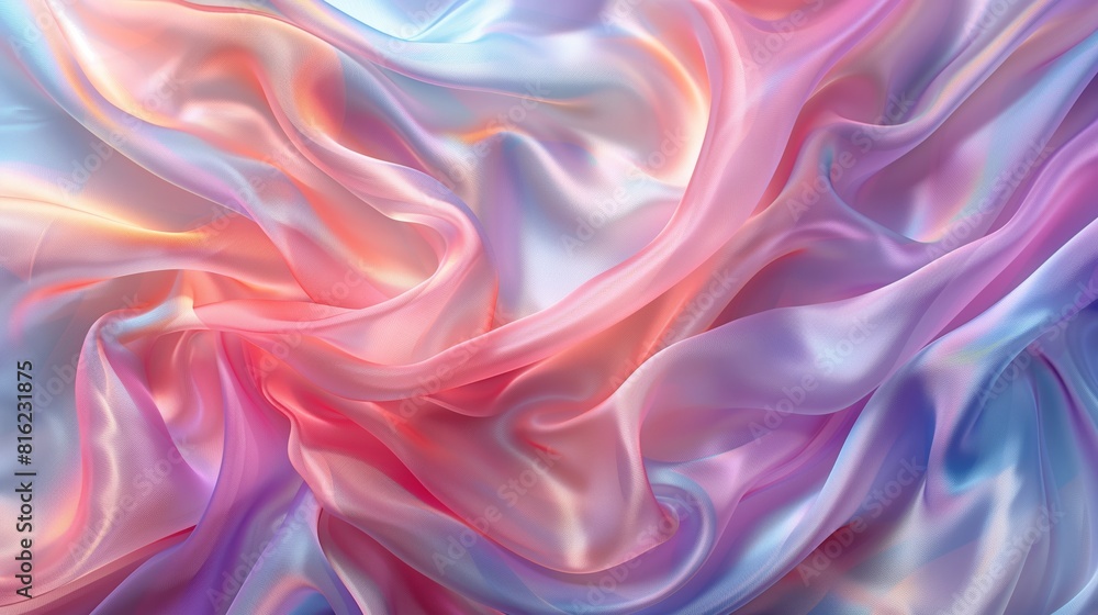 Fototapeta premium beautiful and delicate rainbow colored curtain background 