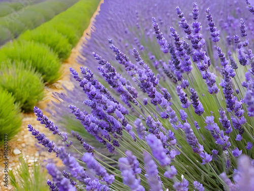 Close Encounters. Lavender Flowers in Provence.