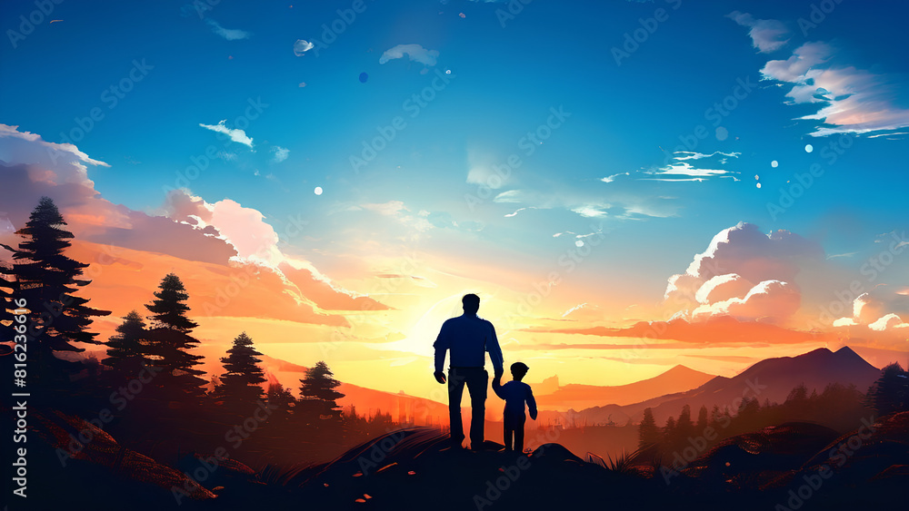 Celebrating Dad - A Heartfelt Father's Day Background