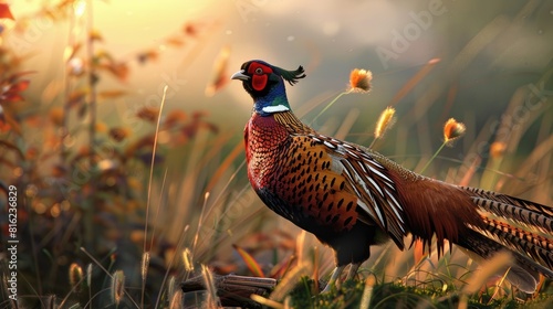 Pheasant in its natural habitat photo