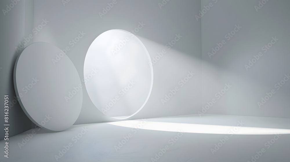 Gray background for product presentation with beautiful lights and shadows : Generative AI Gray background for product presentation with beautiful lights and shadows : Generative AI