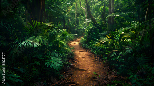 Enchanted Tropical Forest Pathway