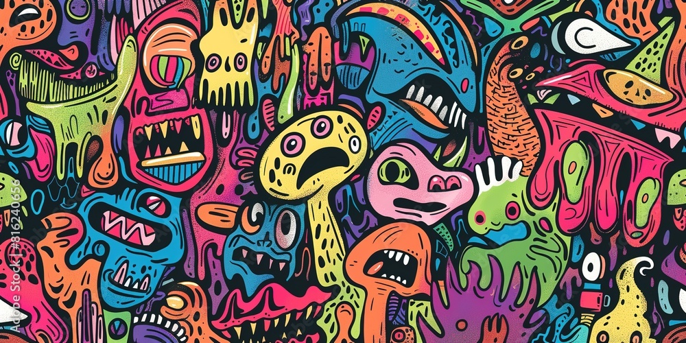 cartoon alien monsters, aliens and strange creature cartoon alien monsters, aliens and strange creature