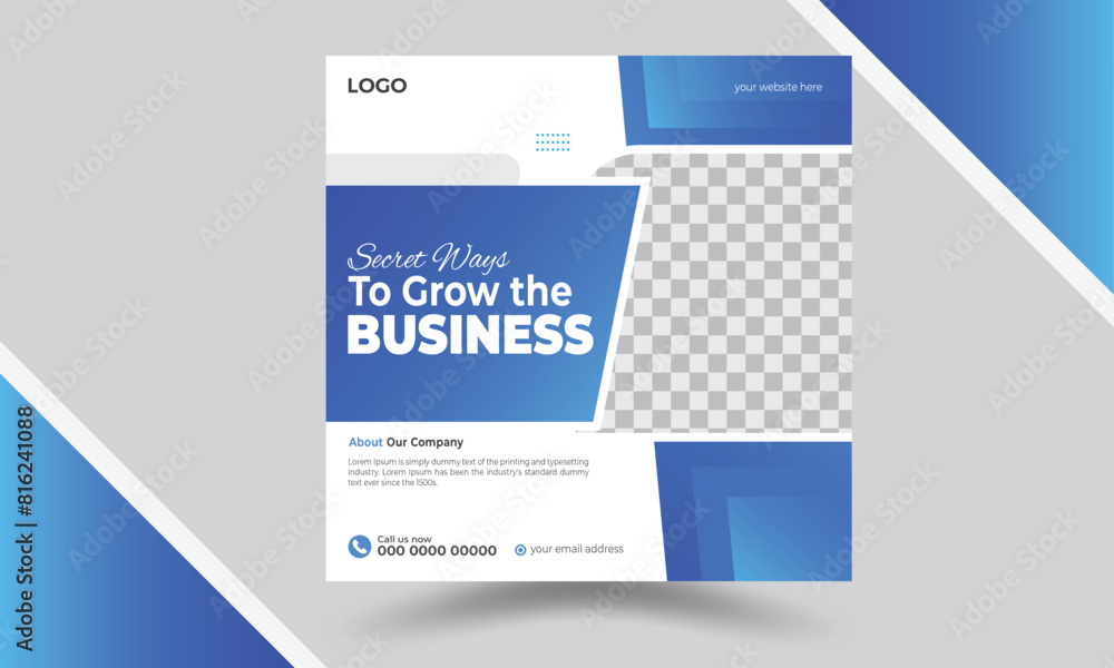 Modern Business social media post template, Creative advertisement post design
Modern Business social media post template, Creative advertisement post design