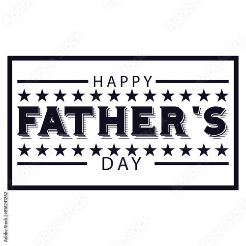 Happy Father's Day. Dad is like a big tree in the shade of which we are all free. My father is my hero. Dad and the kids are playing. Yellow background silhouette man. Vector Illustration art.