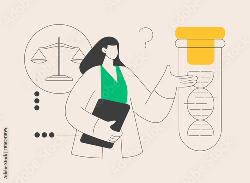 Bioethics abstract concept vector illustration.