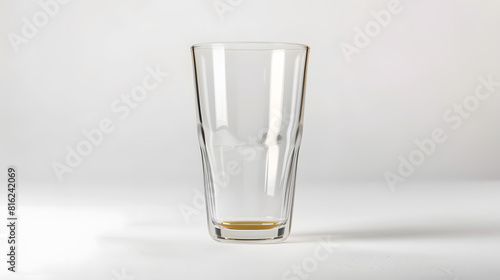 Empty shaker pint beer glass isolated on white background : Generative AI