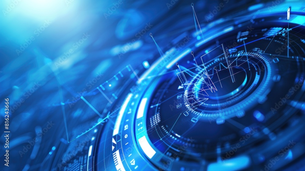 Illustration World Metrology Day futuristic abstract background. Ai generated Illustration World Metrology Day futuristic abstract background. Ai generated