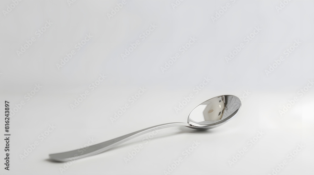 Spoon in studio with white background : Generative AI Spoon in studio with white background : Generative AI