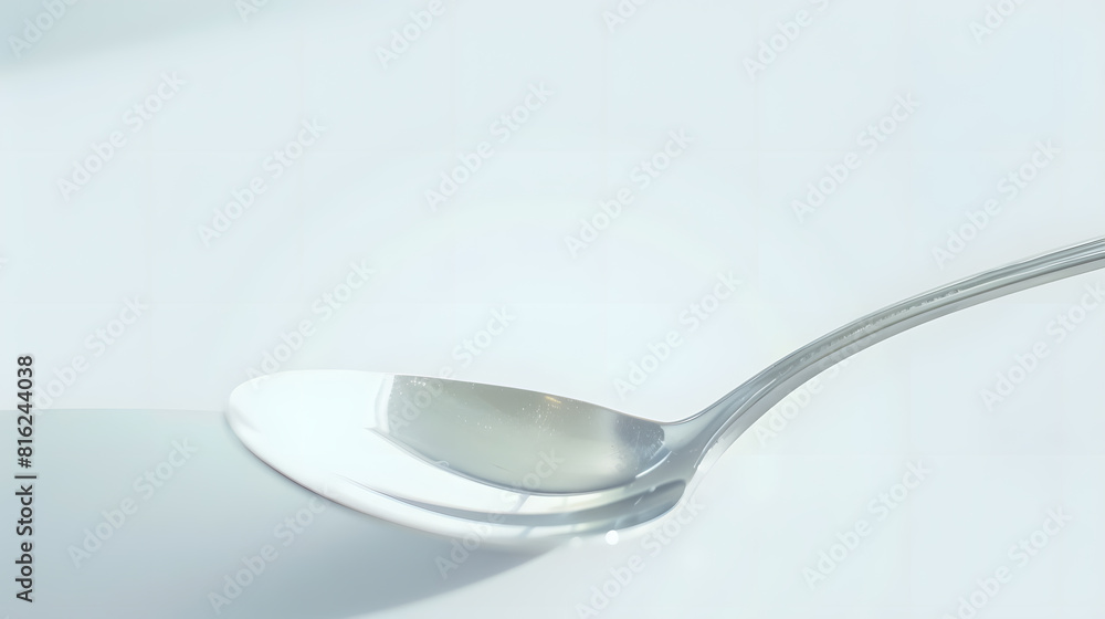 Spoon in studio with white background : Generative AI Spoon in studio with white background : Generative AI