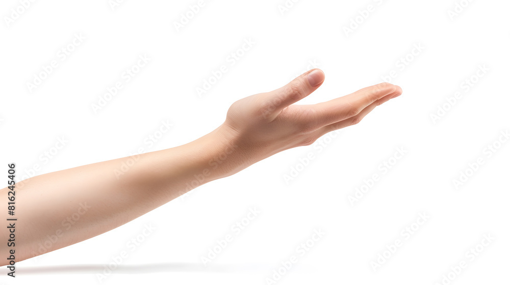 Woman hand gesture isolated on white background High quality photo : Generative AI Woman hand gesture isolated on white background High quality photo : Generative AI