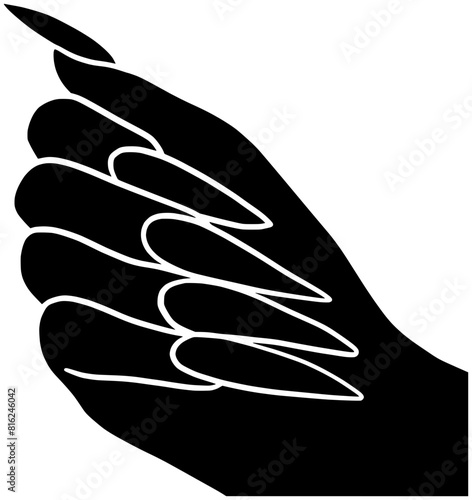 manicure illustration brush silhouette beauty logo polish icon nail outline female pedicure care salon fashion cosmetic woman bottle glamour shape hand spa beautiful for vector graphic background