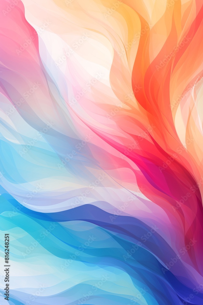 Fototapeta premium Multi-colored background. Multi-colored waves. Background for presentation