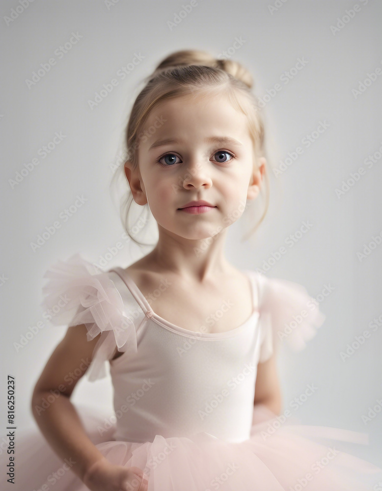 portrait of the little cute ballerina girl, isolated white background
portrait of the little cute ballerina girl, isolated white background