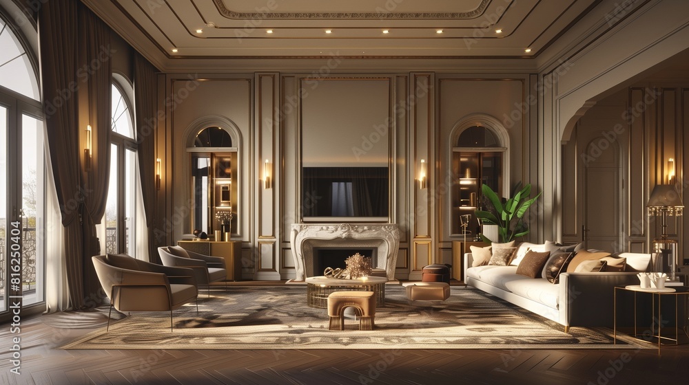 Living room, interior design 3D Living room, interior design 3D