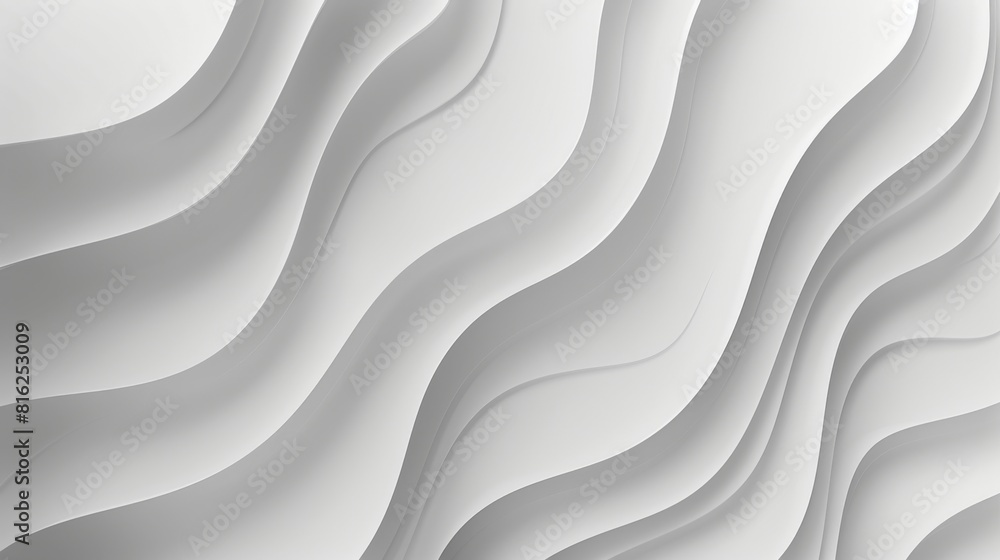 Obraz premium Abstract white wavy lines background