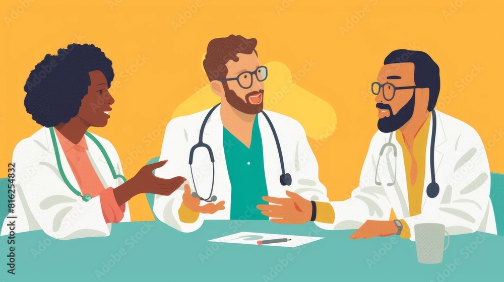 Medicine concept with doctor and patient in hospital room. Modern hospital ward interior with furniture and equipment. Consultation and medical diagnosis for Medicine concept with doctor and patient in hospital room. Modern hospital ward interior with furniture and equipment. Consultation and medical diagnosis for