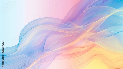 Fototapeta Naklejka Na Ścianę i Meble -  rainbow pastel abstract background desktop wallpaper rainbow banner pride month background colorful shapes